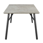Supreme 7pc Set 200cm Dining Table Chair Faux Marble Melamine Top Stone Grey