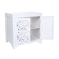 Surya Bedside Table White
