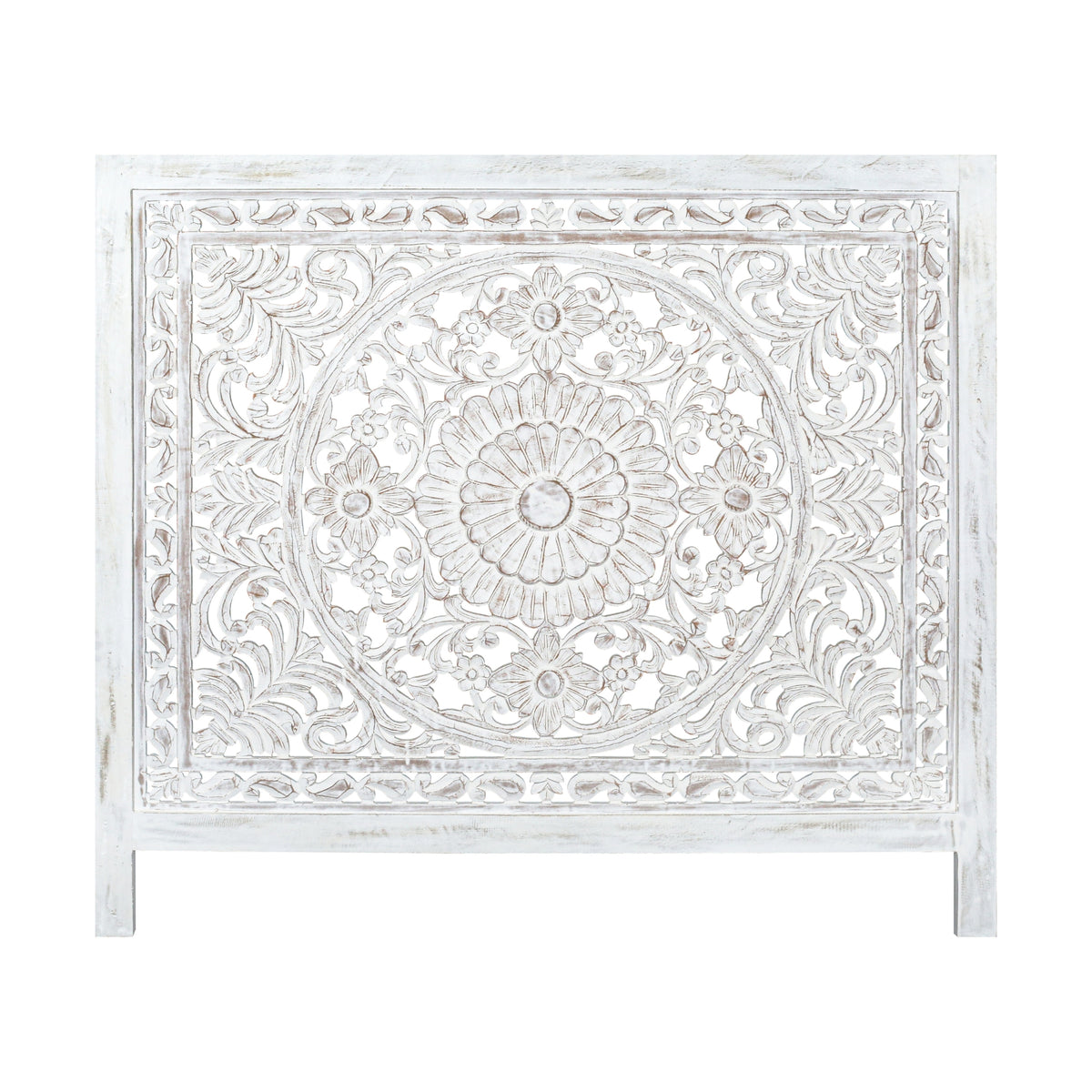 Surya King Bed Headboard Bed Head White