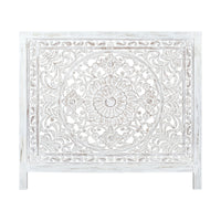 Surya King Bed Headboard Bed Head White