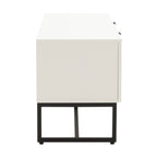 Svana 140cm ETU Entertainment TV Unit White, side view