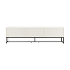 Svana 180cm ETU Entertainment TV Unit White, rear view