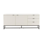 Svana 180cm Sideboard Buffet Table White, front view on a white background