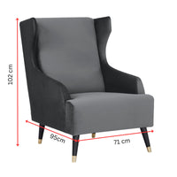 Sylvia Accent Chair Armchair Grey 