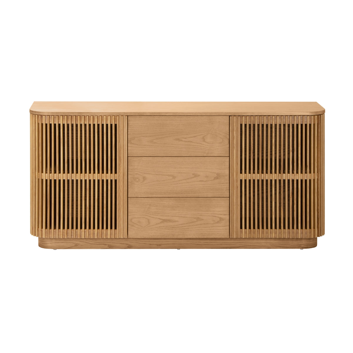 Tahlia 160cm Sideboard Modern 2 Door 3 Drawer Storage Cabinet Unit Natural
