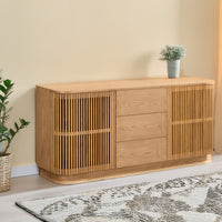 Tahlia 160cm Sideboard Modern 2 Door 3 Drawer Storage Cabinet Unit Natural