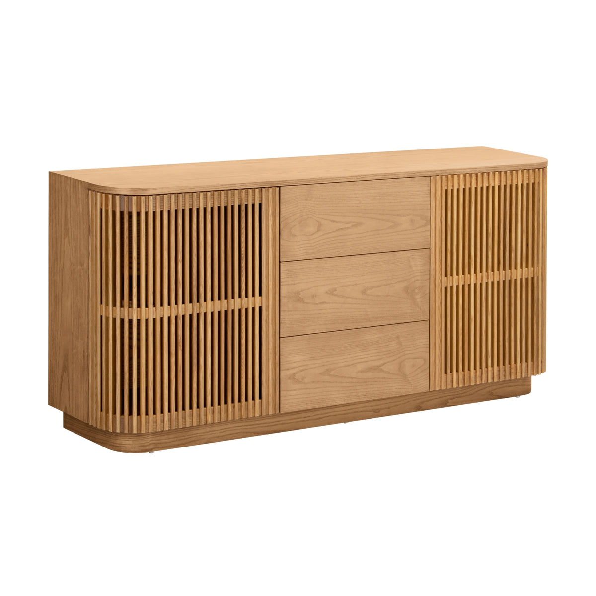 Tahlia 160cm Sideboard Modern 2 Door 3 Drawer Storage Cabinet Unit Natural