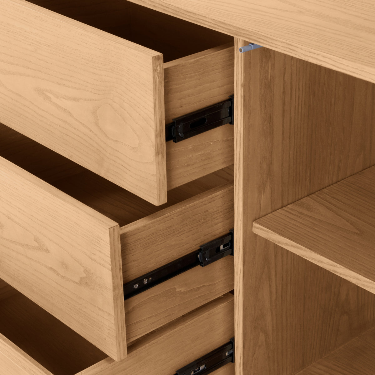 Tahlia 160cm Sideboard Modern 2 Door 3 Drawer Storage Cabinet Unit Natural