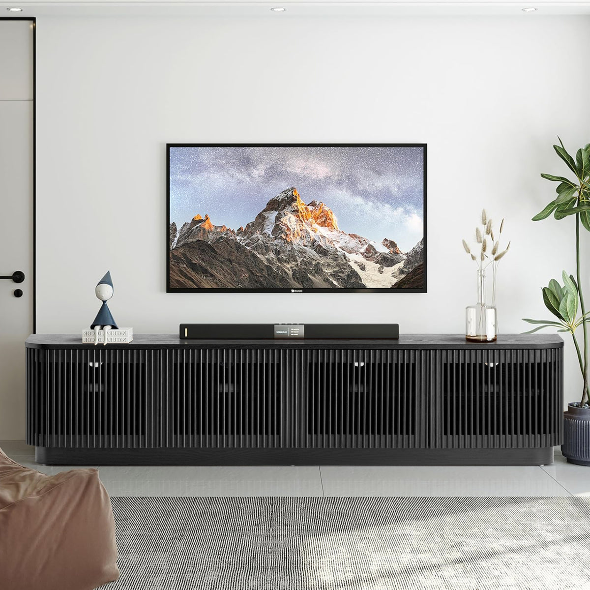 Tahlia 200cm 4 Doors ETU Entertainment TV Unit Black