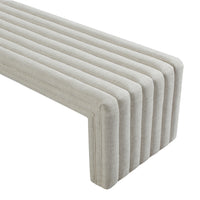 Tasker 140cm Linen Bench Ottoman Natural