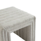 Tasker 55cm Linen Ottoman Natural