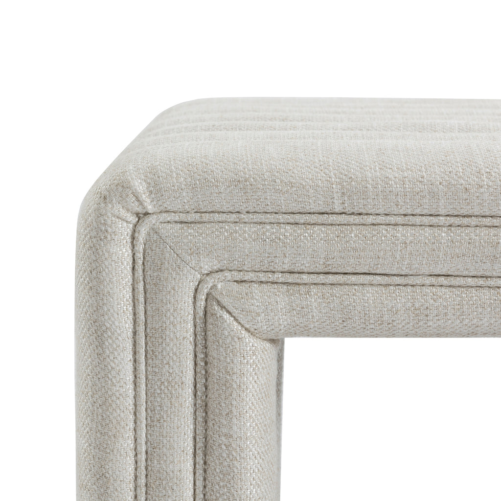 Tasker 55cm Linen Ottoman Natural