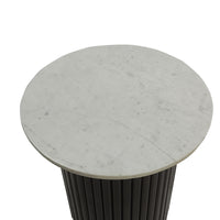 Terri 50cm Marble Lamp Table Black White