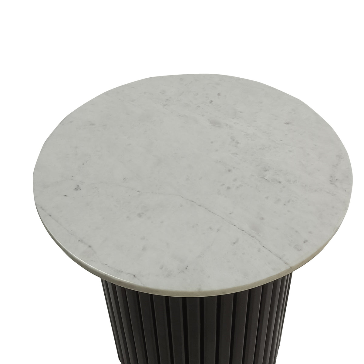 Terri 50cm Marble Lamp Table Black White