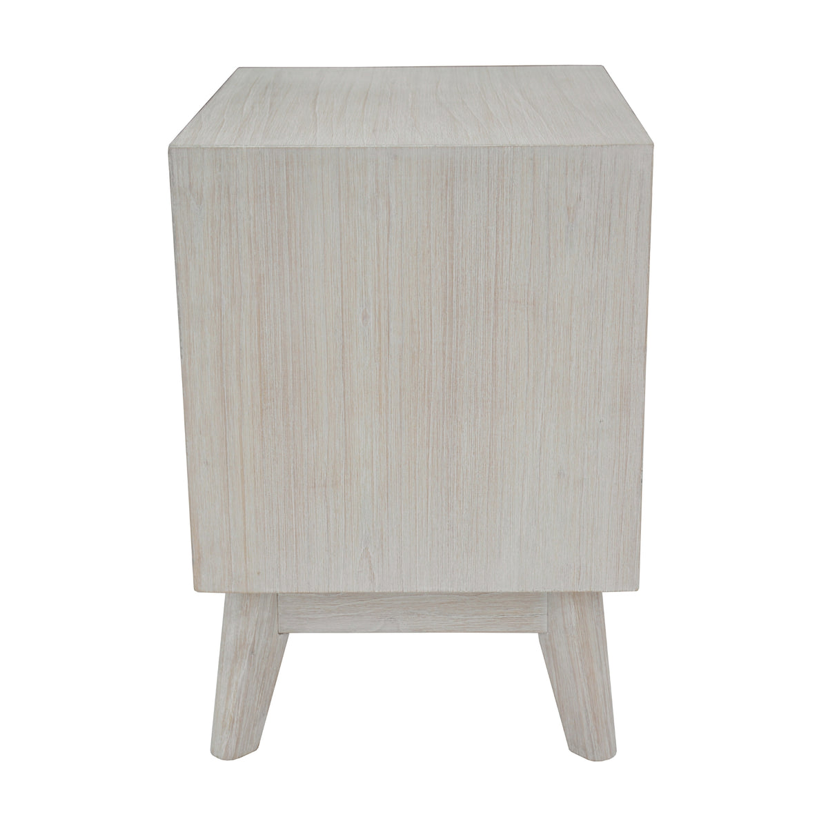 The Croft Bedside Table White Washed