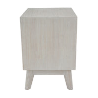 The Croft Bedside Table White Washed