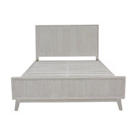 The Croft Double Bed Frame Acacia Timber Frame White Washed