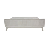 The Croft Double Bed Frame Acacia Timber Frame White Washed
