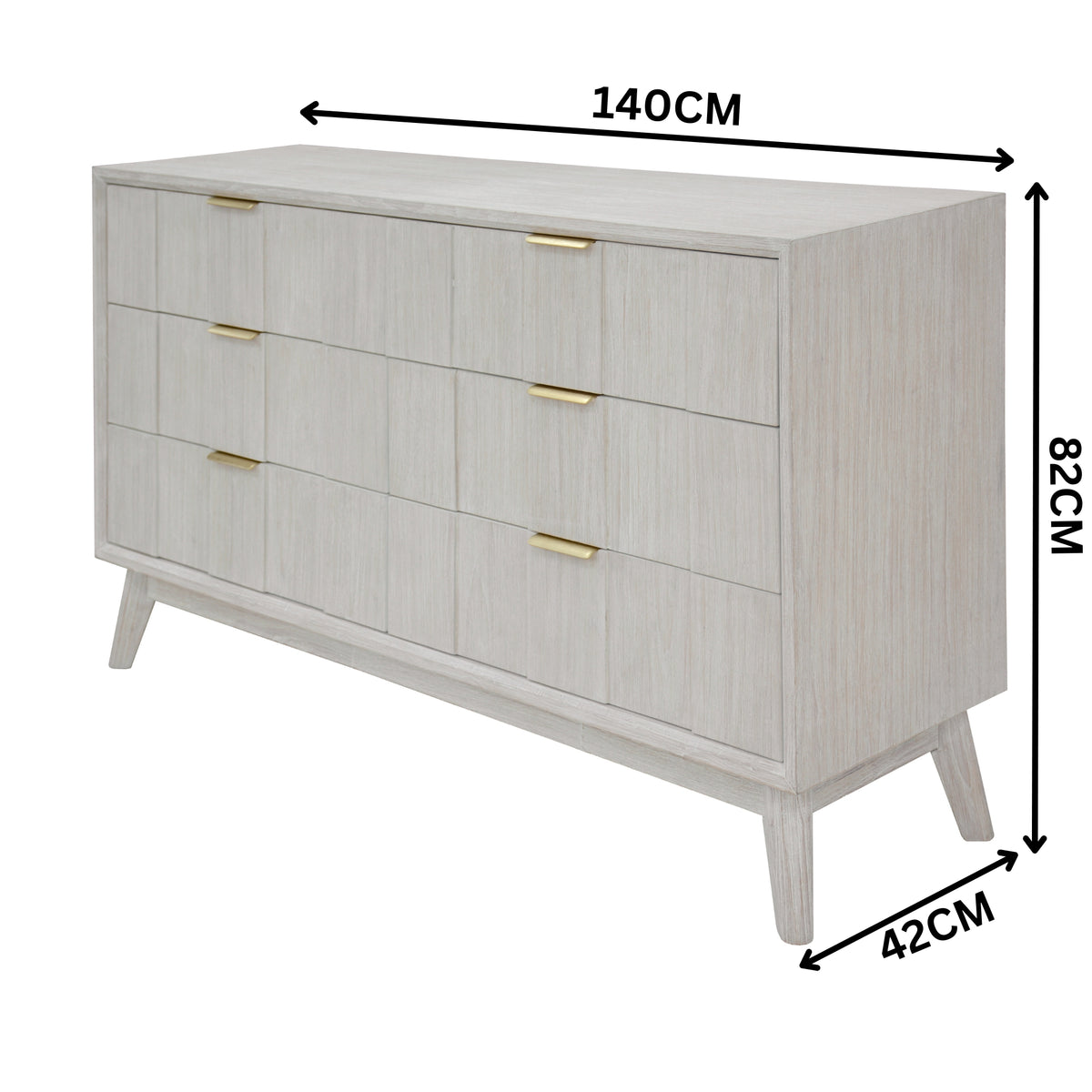 The Croft Dresser White Washed