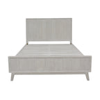 The Croft King Bed Frame Acacia Timber Frame White Washed