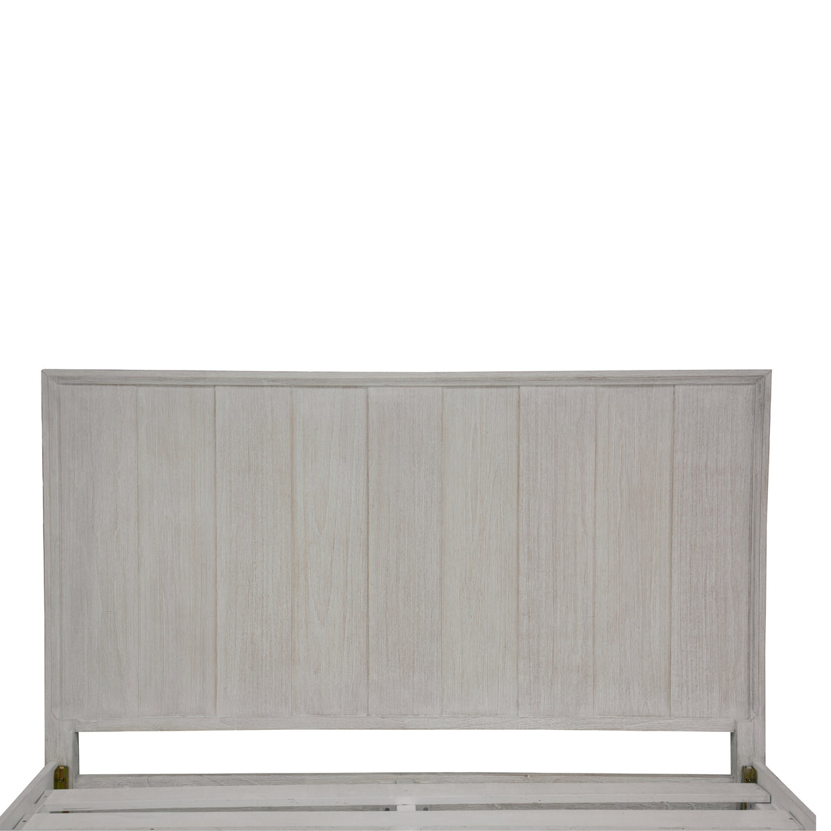 The Croft King Bed Frame Acacia Timber Frame White Washed