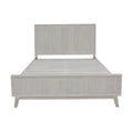 The Croft Queen Bed Frame Acacia Timber Frame White Washed