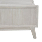 The Croft Queen Bed Frame Acacia Timber Frame White Washed