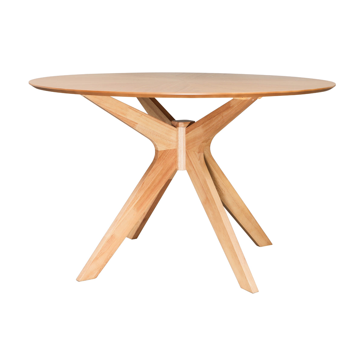 Thiago 120cm 4 Seater Round Dining Table - Oak