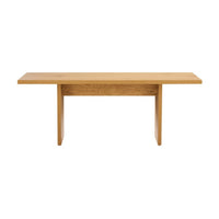 Thomasville 120cm Coffee Table Oak, front view on a white background