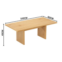 Thomasville 120cm Coffee Table Oak — dimensions diagram