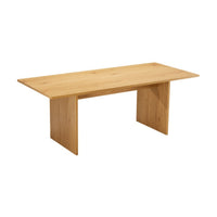 Thomasville 120cm Coffee Table Oak, angled view from the end