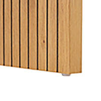 Thomasville 120cm Coffee Table Oak, close-up of the fluted panel