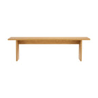 Thomasville 160cm Dining Bench Oak, front view on a white background