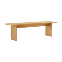 Thomasville 160cm Dining Bench Oak, low side view