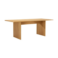 Thomasville 200cm Dining Table Oak, low front view