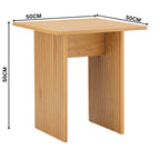 Thomasville 50cm Side Table Oak, side view