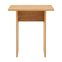 Thomasville 50cm Side Table Oak, front view on a white background