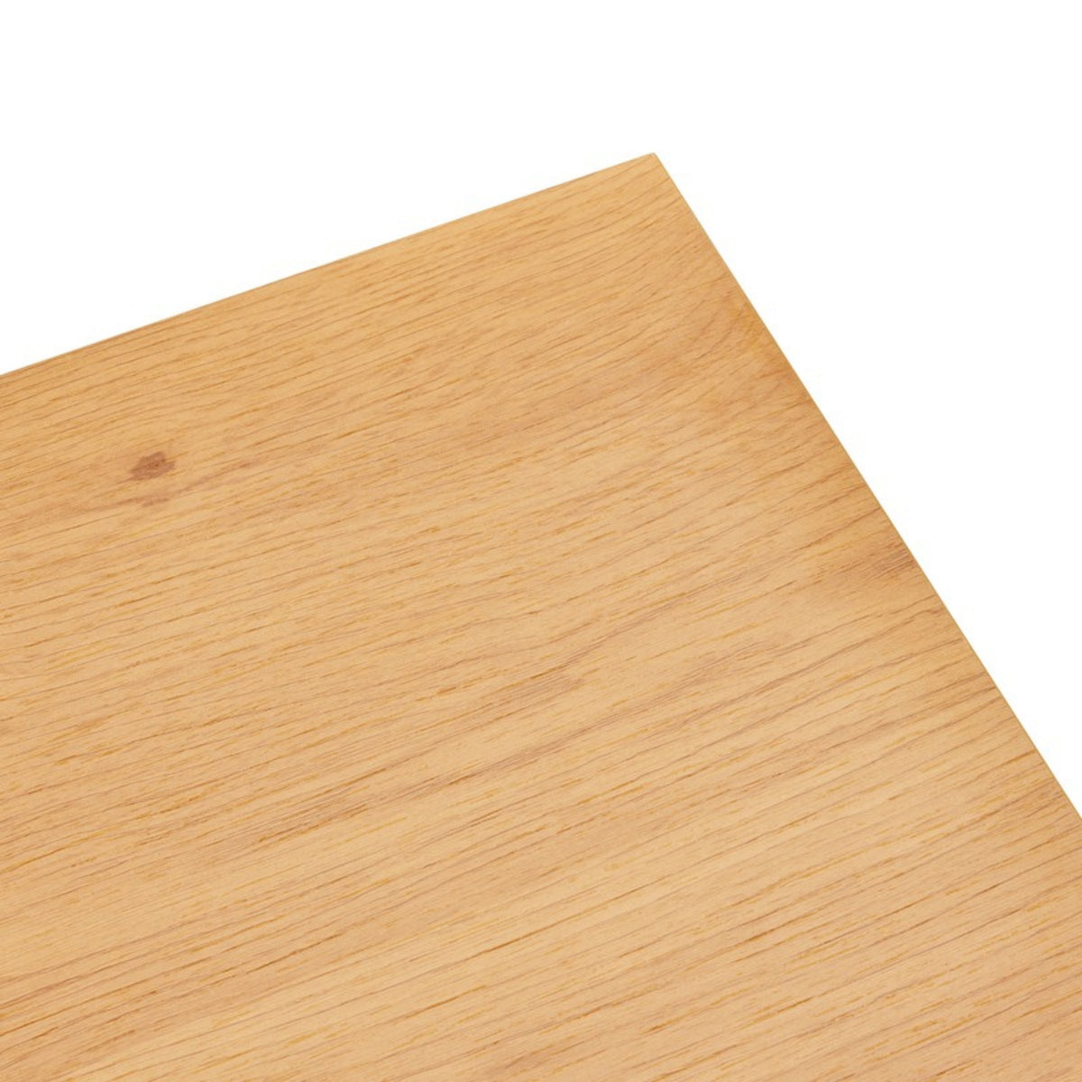 Thomasville 50cm Side Table Oak, close-up of the tabletop corner