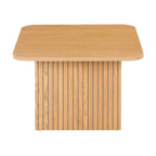 Thomasville 60cm Square Coffee Table Oak, front view on a white background