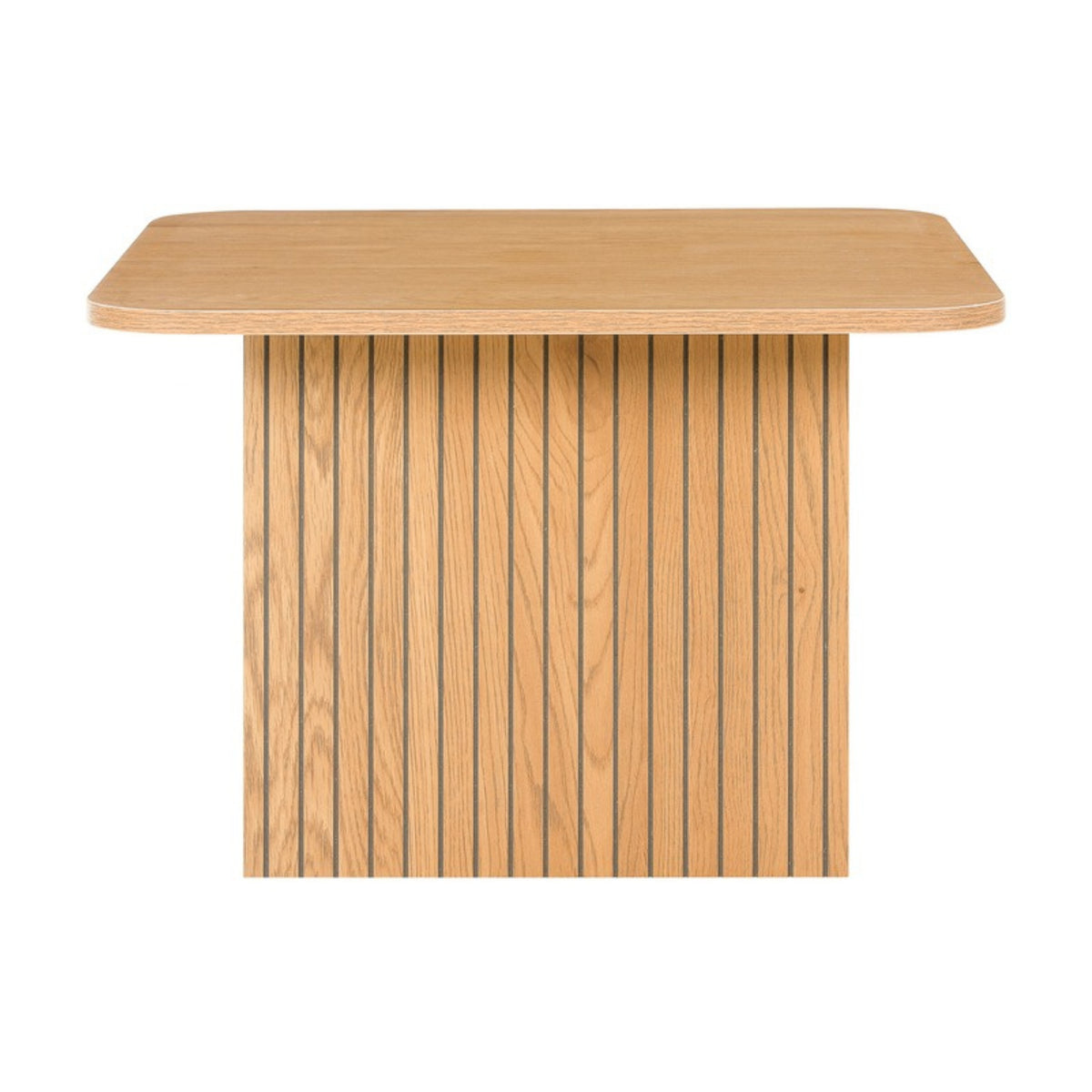 Thomasville 60cm Square Coffee Table Oak, low front view