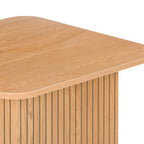 Thomasville 60cm Square Coffee Table Oak, close-up of the top edge