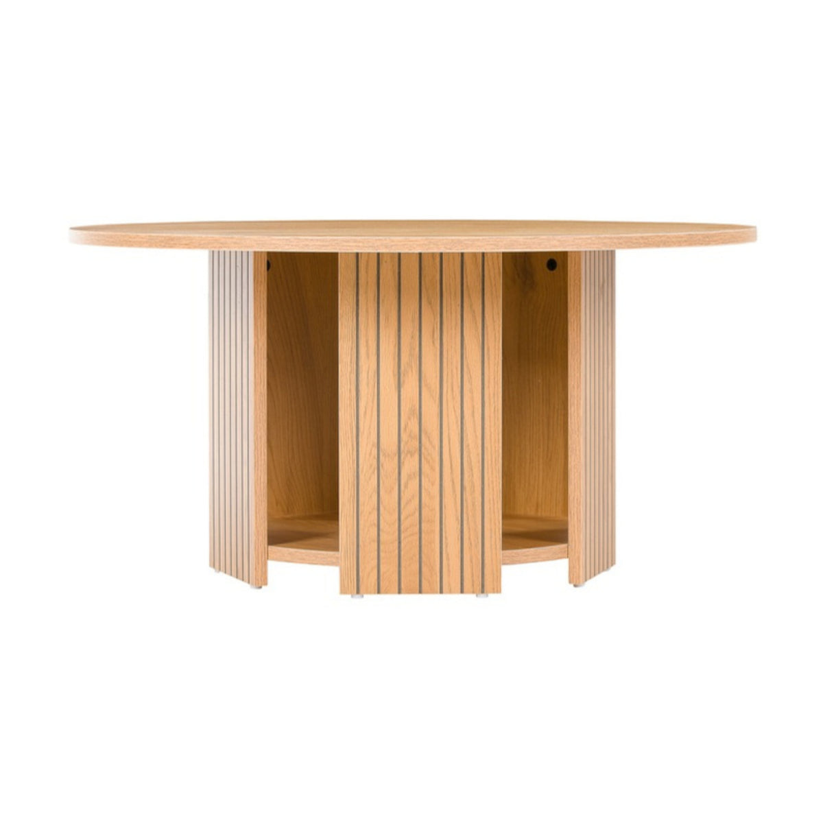 Thomasville 80cm Round Coffee Table Oak, side view