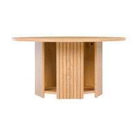 Thomasville 80cm Round Coffee Table Oak, side view