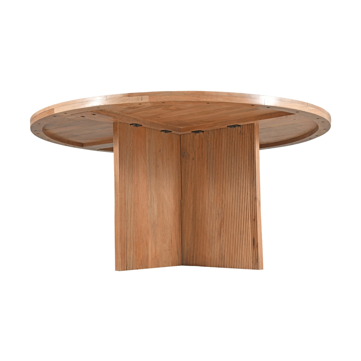Thorin 160cm Solid Timber Round Dining Table Natural