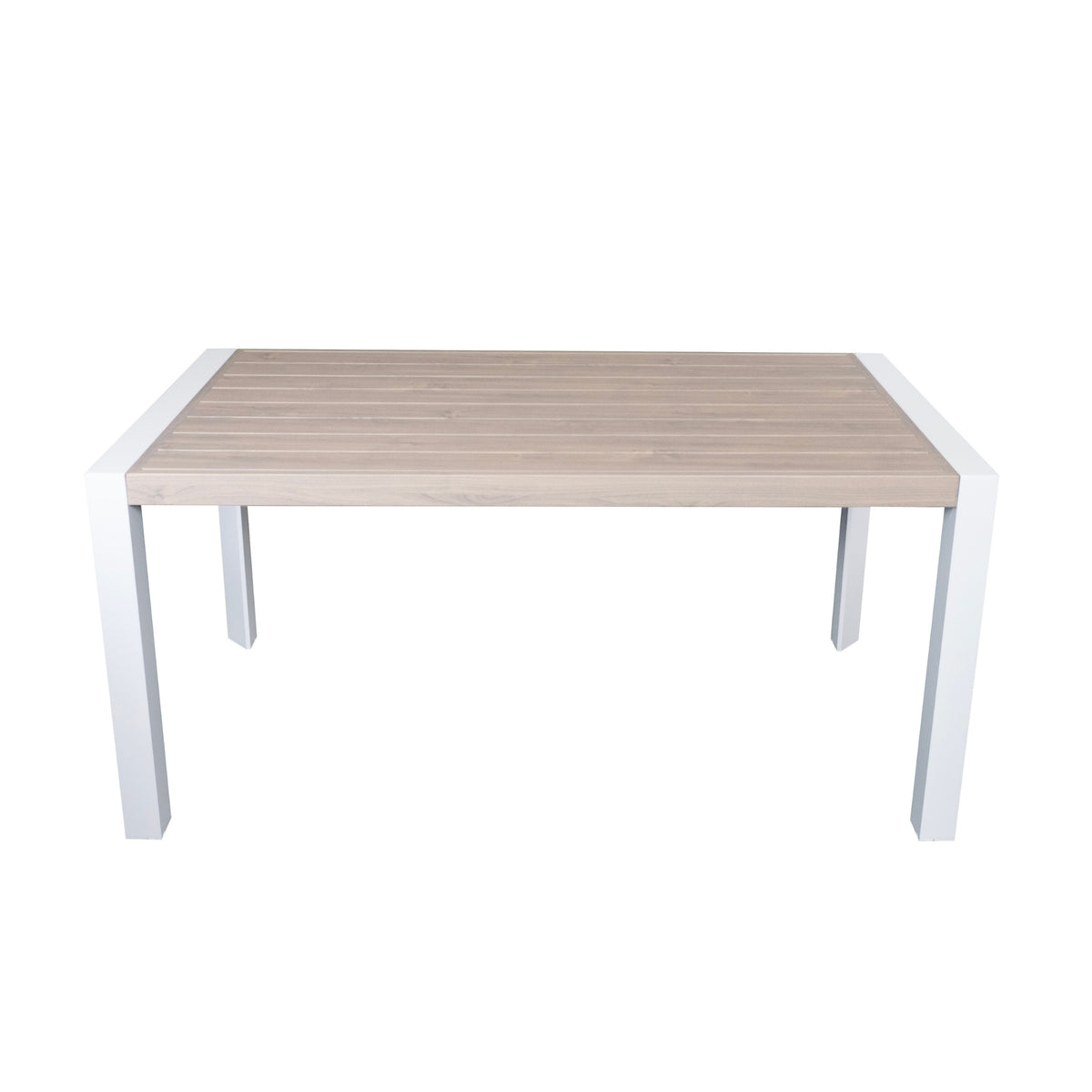 Torres 160cm Outdoor Aluminium Dining Table White