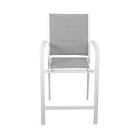 Torres 2pc Set Outdoor Barstool Aluminium Bar Chair White