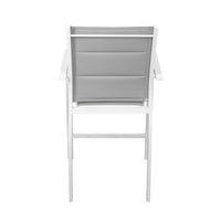Torres 2pc Set Outdoor Barstool Aluminium Bar Chair White