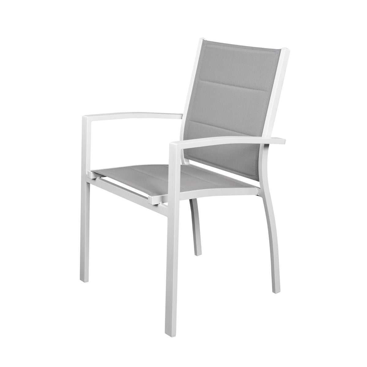 Torres 7pc Set Outdoor Aluminium Dining Table 6 Chair White