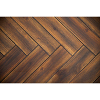 Tuberose Coffee Table 120cm Solid Acacia Wood Home Herringbone Parquet - Brown