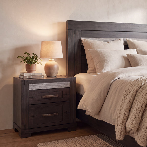 Tucker Bedside Charcoal Grey